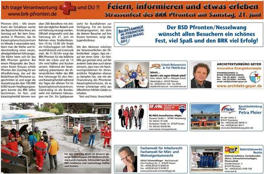 Strassenfest des BRK Pfronten