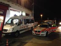 Unser Einsatzleitwagen mit dem Fahrzeug des Organisatorischen Einsatzleiters