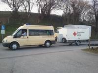 Mannschaftswagen mit BtD-Anhänger