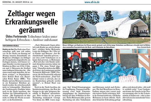 Allgäuer Zeitung - Füssener Blatt - 10.08.2010