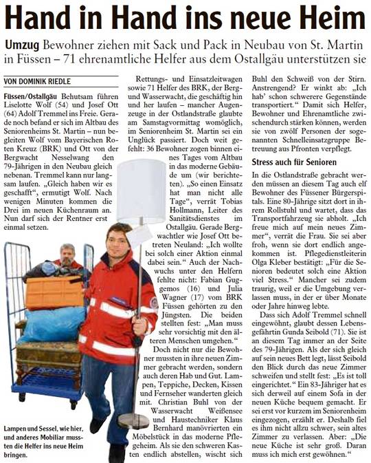 Hand in Hand ins neue Heim