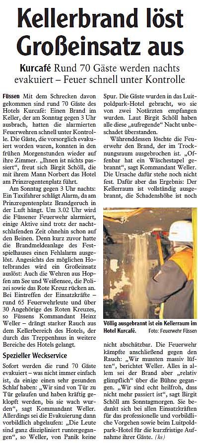 Allgäuer Zeitung - Füssener Blatt - 16.08.2010