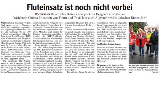 Fluteinsatz noch nicht vorbei
